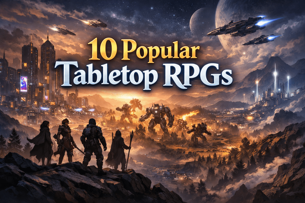 10 Popular Tabletop&nbsp;RPGs
